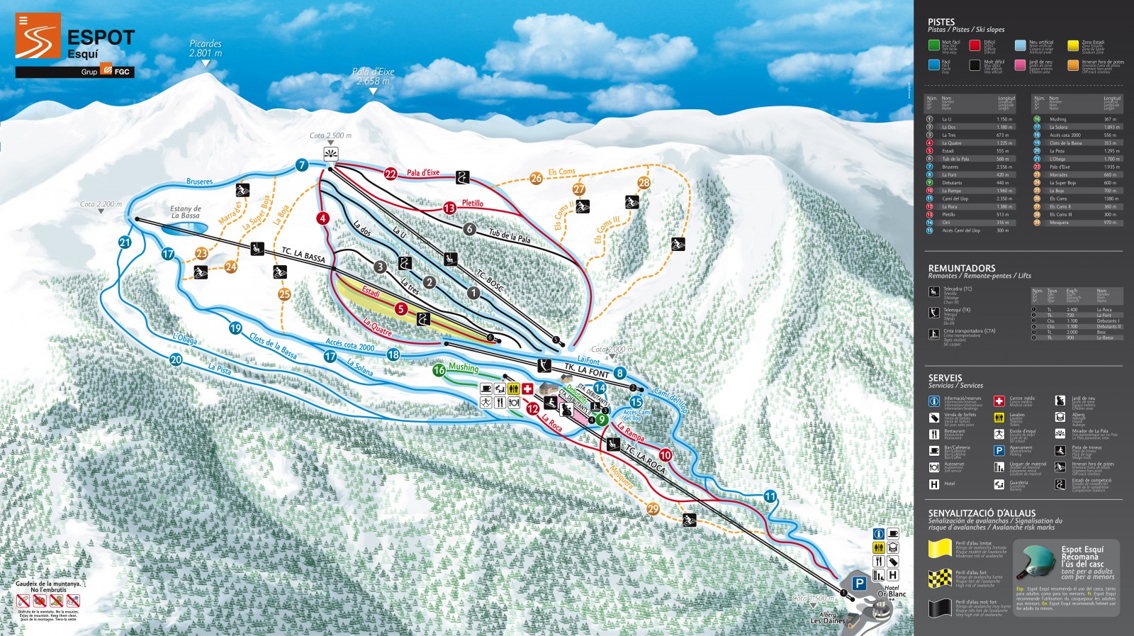 Estado pistas de esqui
